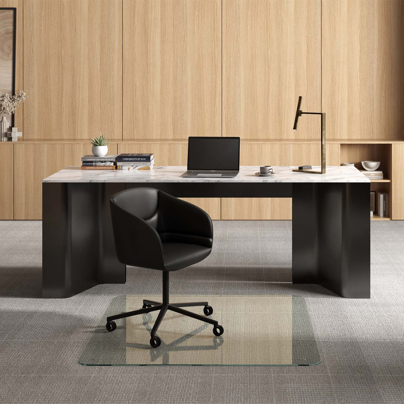 48" x 48" Prima Collection Glass Chair Mat